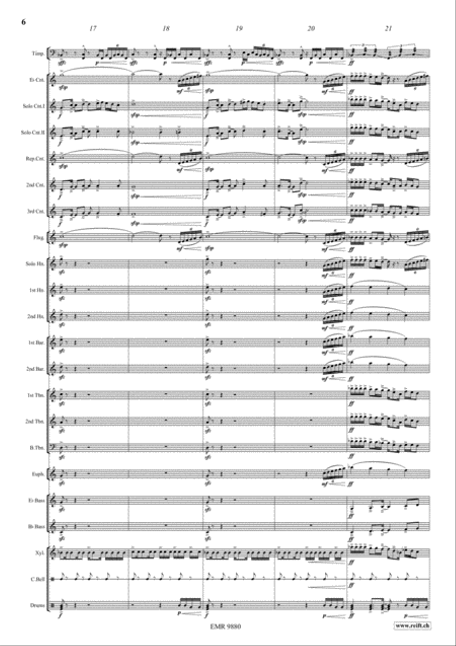Night Sketches Brass Band scores gallery preview page 6