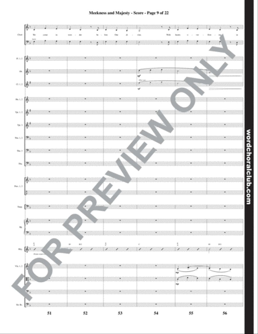 Meekness and Majesty - Orchestration Choir scores gallery preview page 10