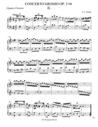 Concerto Grosso Op. 3 #6 Movement II.