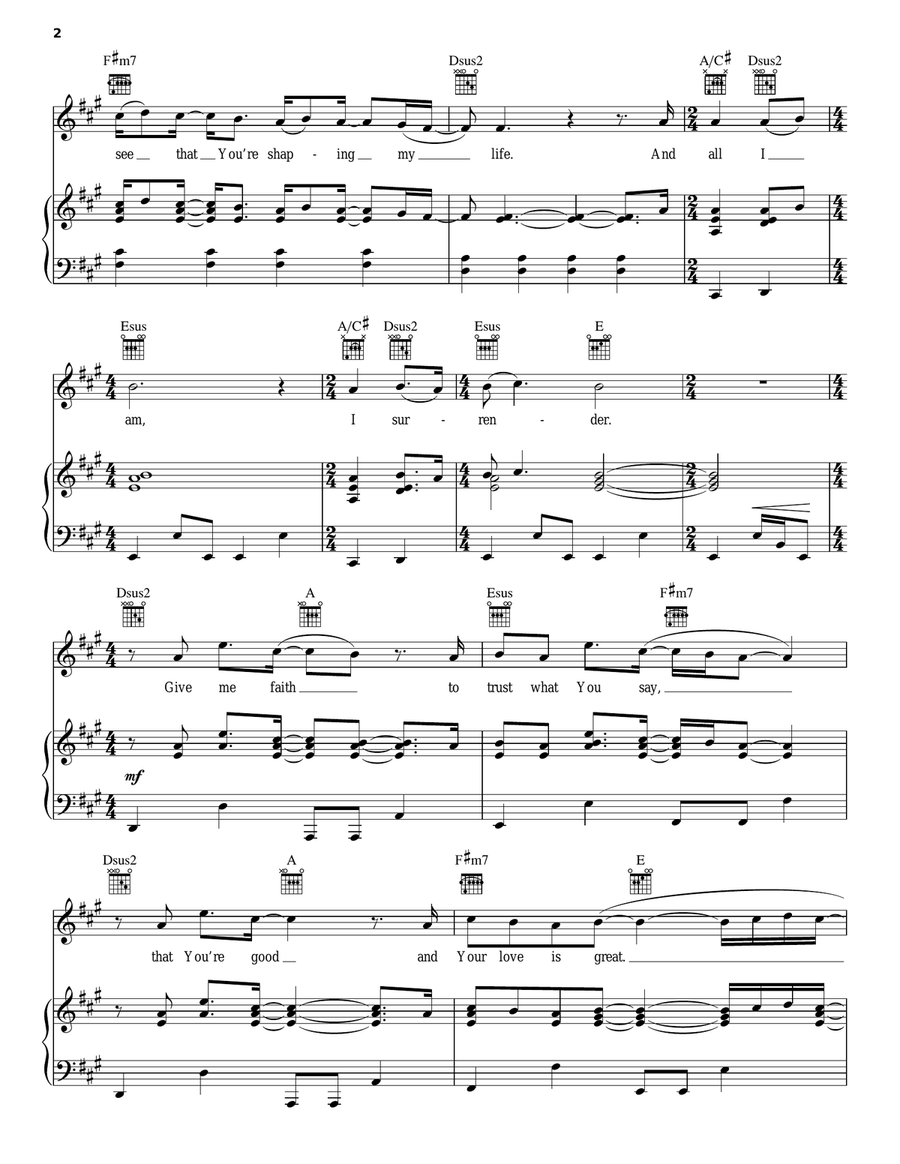 Give Me Faith Guitar scores gallery preview page 2