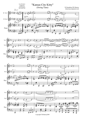 Kansas City Kitty - Swing Tune - 2 Trumpets & Piano, Trumpet Duo
