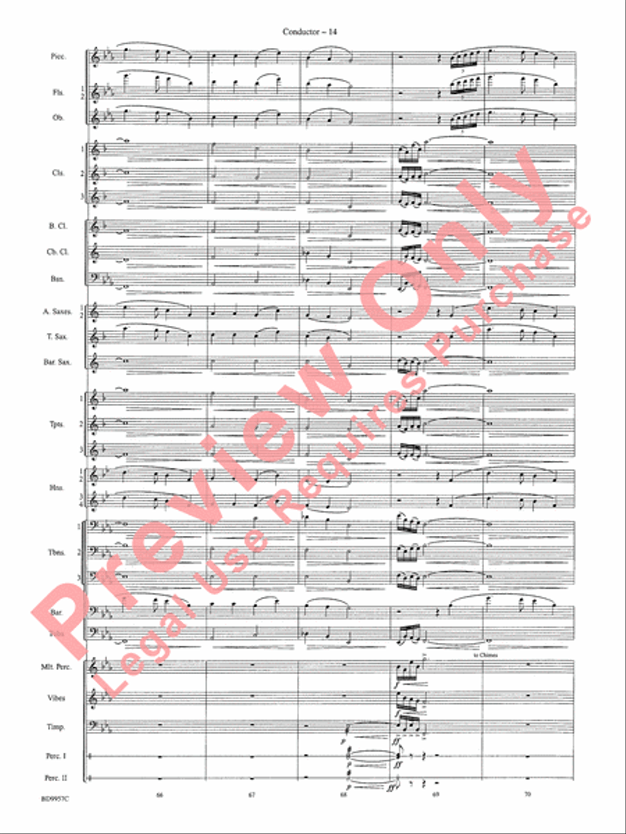 Angels, from the Realms of Glory Concert Band scores gallery preview page 17