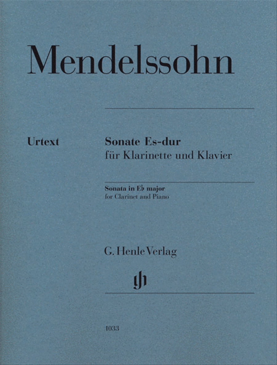 Sonata in E-flat Major Clarinet Solo scores gallery preview page 1