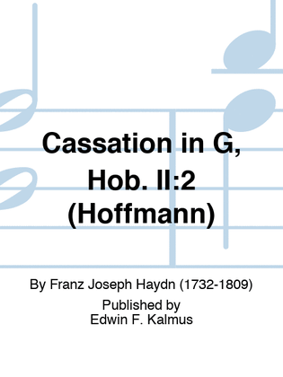 Cassation in G, Hob. II:2 (Hoffmann)