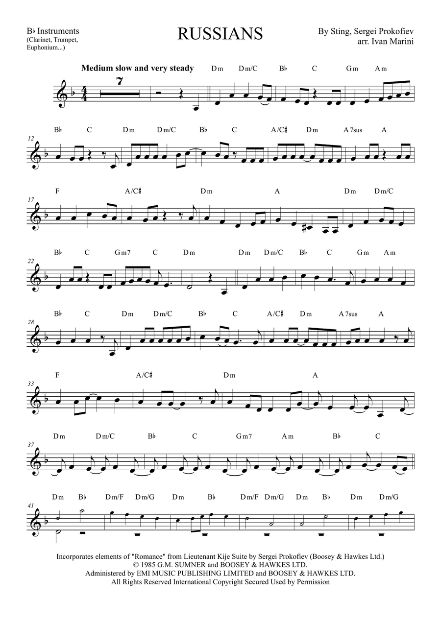 Russians Piano scores gallery preview page 5