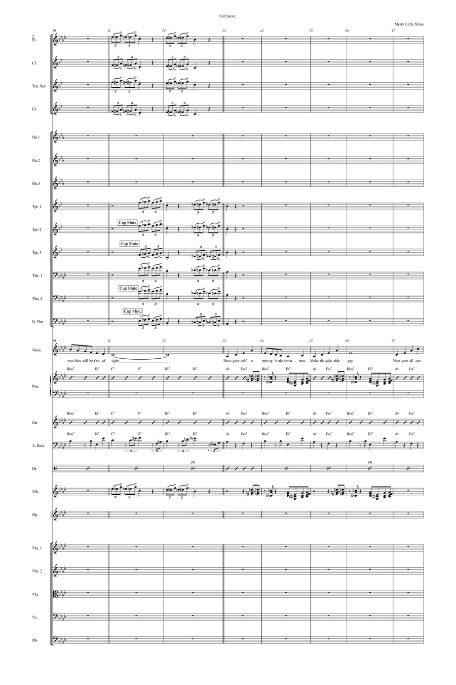 Have Yourself A Merry Little Christmas Full Orchestra scores gallery preview page 2