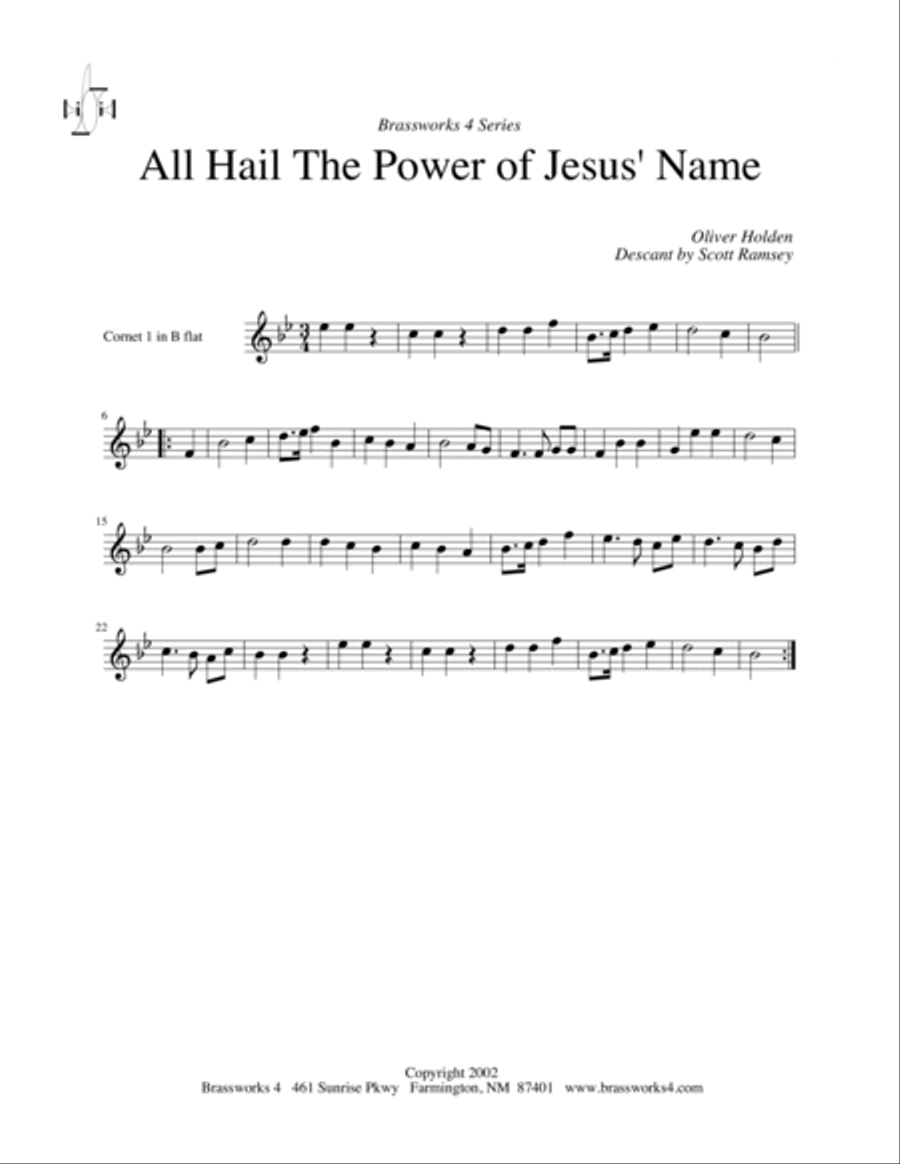All Hail the Power Brass Quartet scores gallery preview page 3