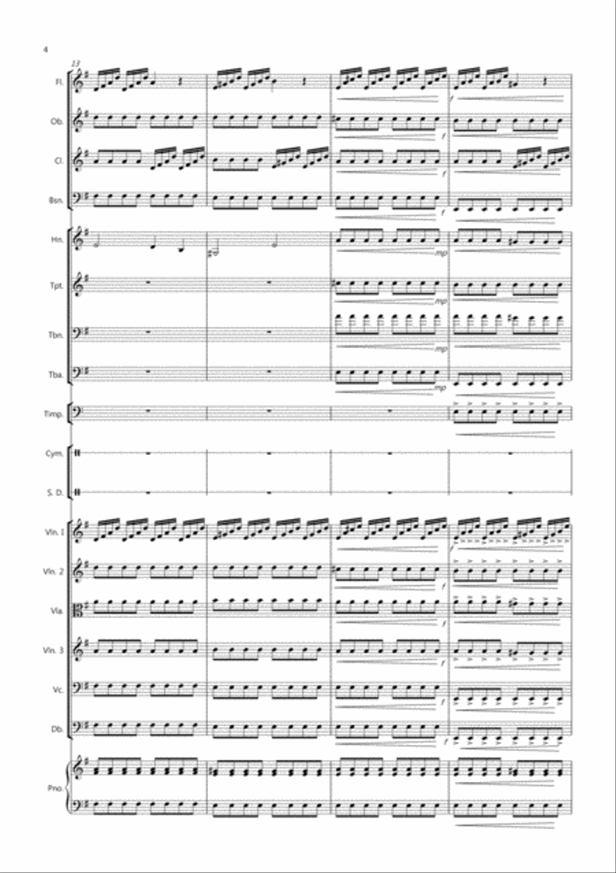 Zadok the Priest for School Orchestra Full Orchestra scores gallery preview page 4