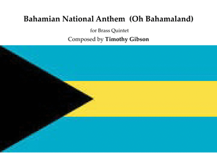 Book cover for Bahamian National Anthem for Brass Quintet - "March On, Bahamaland!"