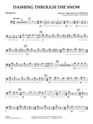 Dashing Through The Snow (based on "Jingle Bells") (arr. Richard L. Saucedo) - Trombone 2