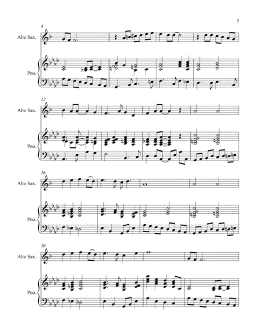 Yesterday Alto Saxophone scores gallery preview page 3