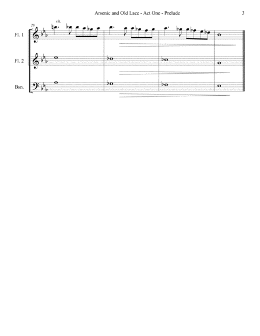 Arsenic and Old Lace - Incidental Music Small Ensemble scores gallery preview page 4