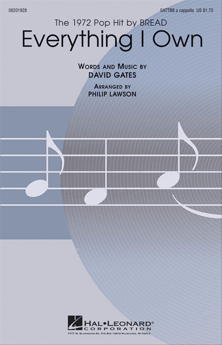 Everything I Own A Cappella scores gallery preview page 1