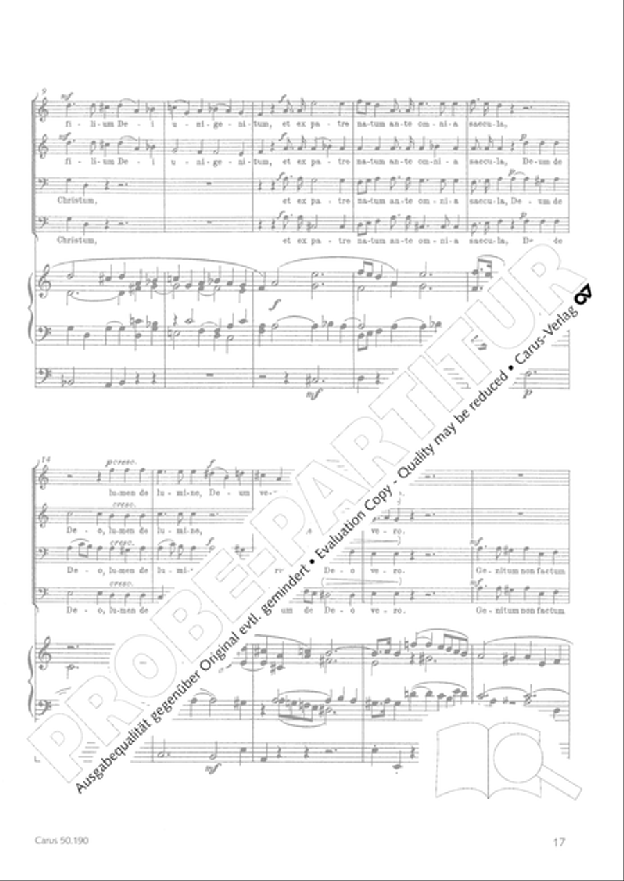 Mass in F major TTBB scores gallery preview page 17