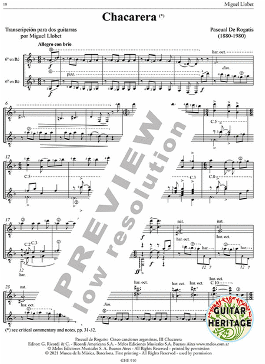 Works for Guitar Duo Vol. 10 Classical Guitar scores gallery preview page 3