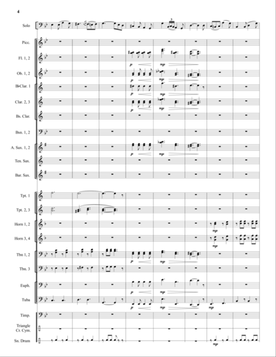Carnival of Venice Concert Band scores gallery preview page 4