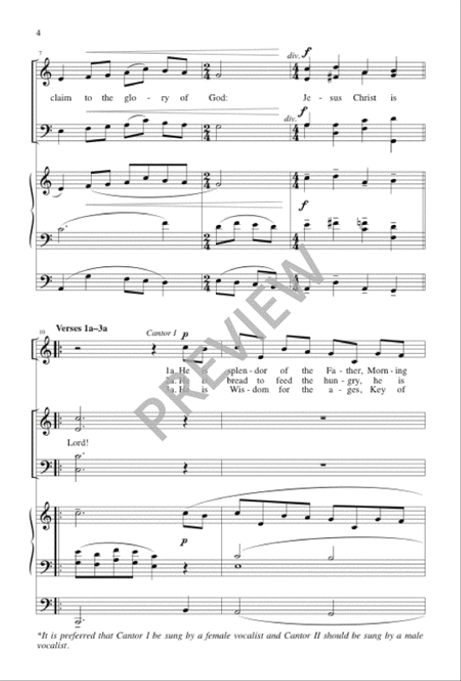 At Jesus' Name 4-Part scores gallery preview page 4