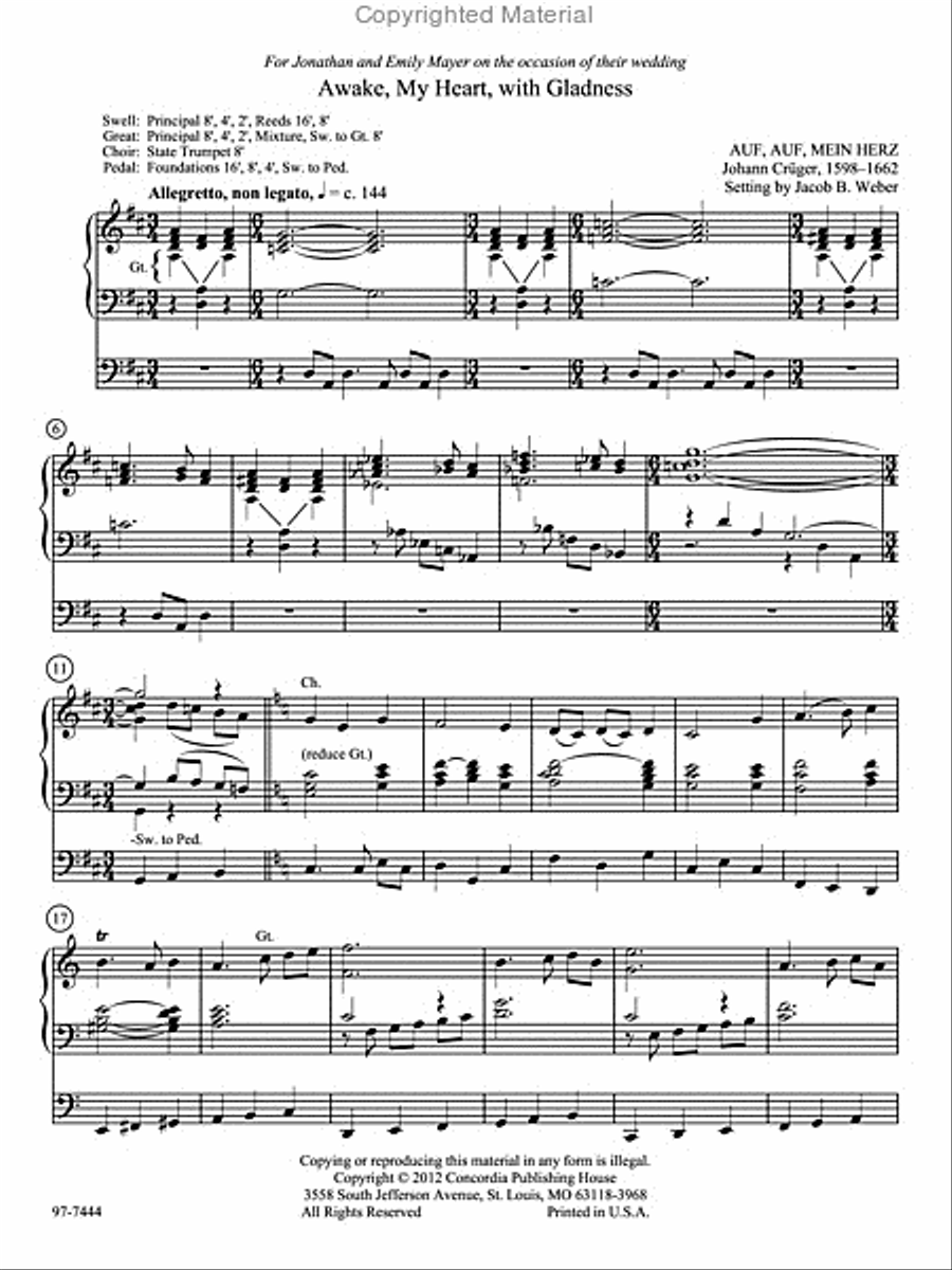 Soli Deo Gloria: Eight Distinctive Chorale Preludes for Every Organist, Set 1 Organ scores gallery preview page 2