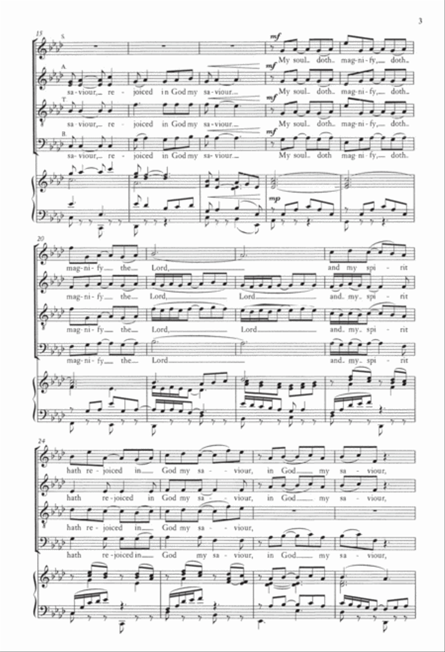 Magnificat from The Marlborough Canticles Divisi scores gallery preview page 3