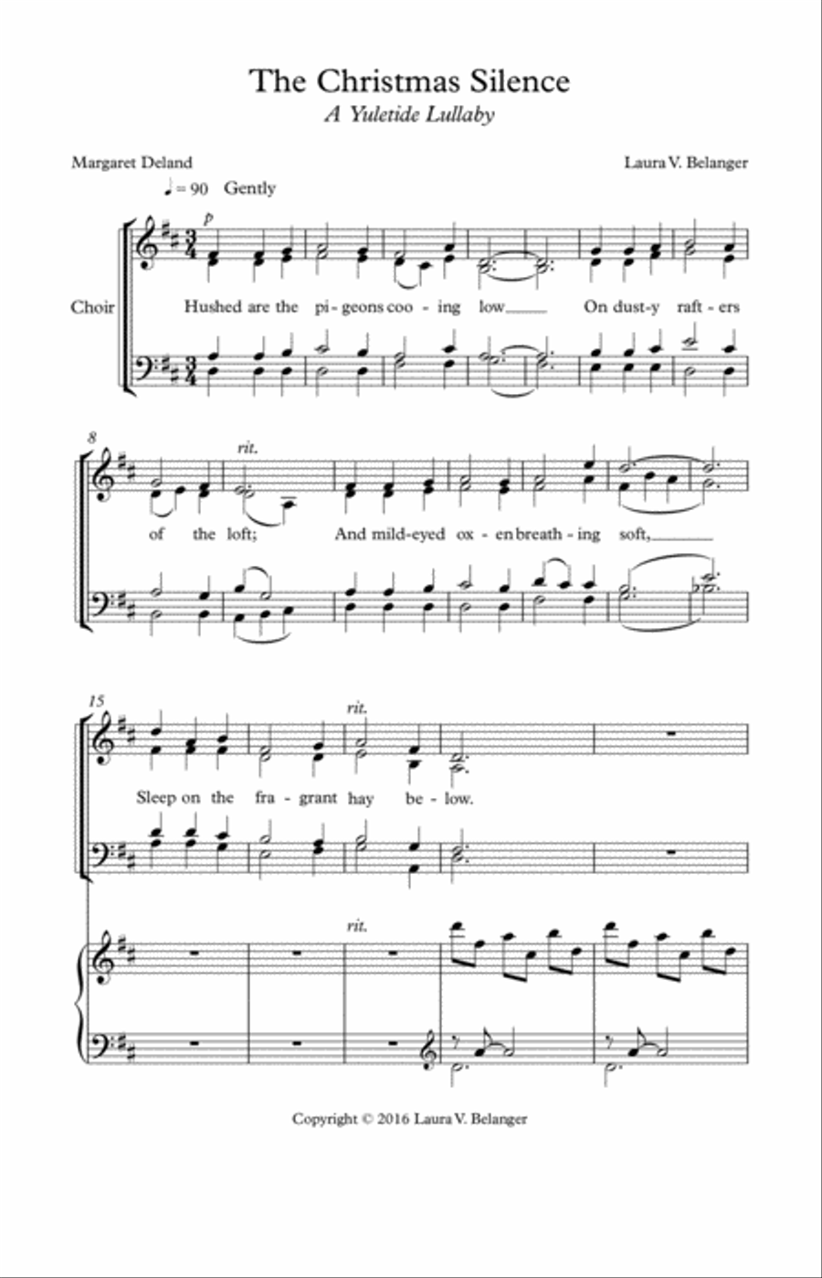 The Christmas Silence The Christmas Silence 4-Part scores gallery preview page 2