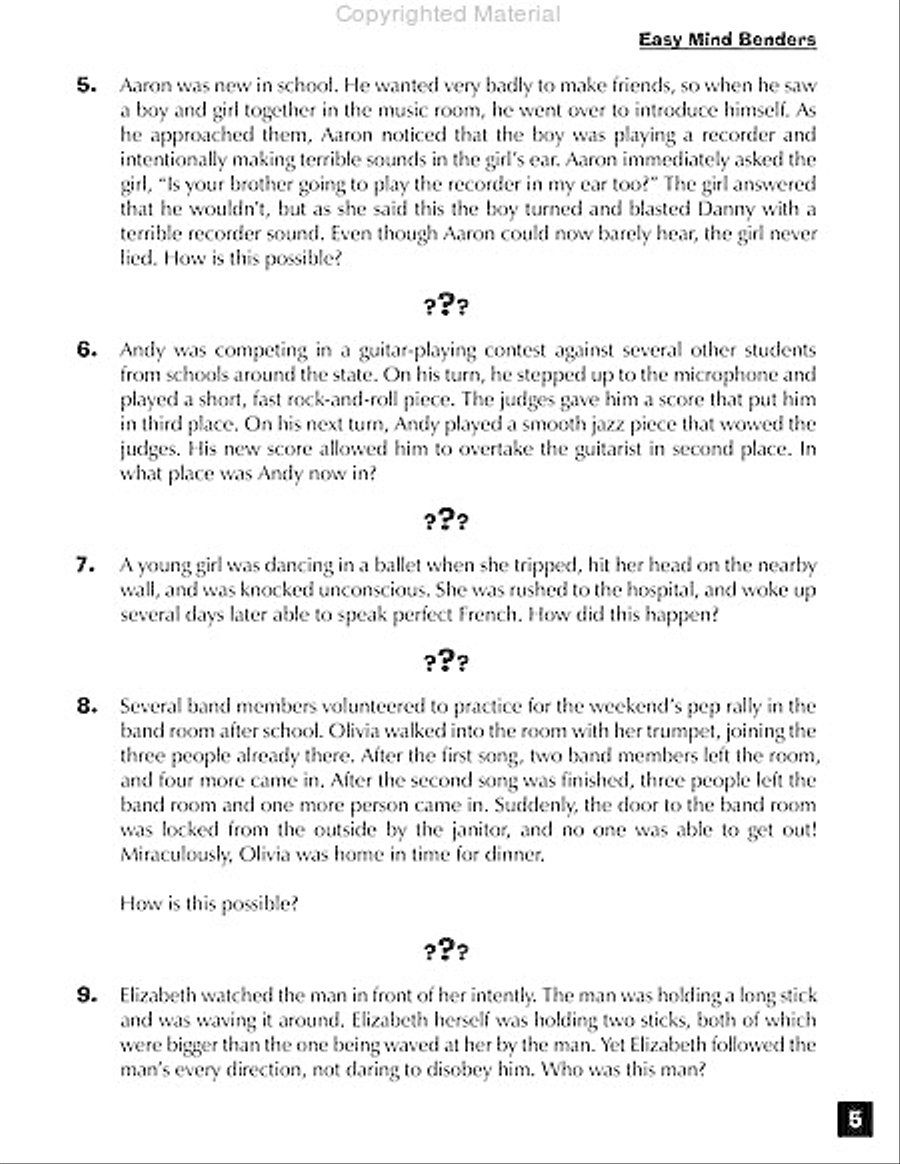 Music Mind Benders Games & Toys scores gallery preview page 6