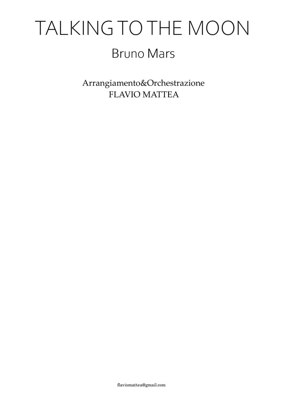 Talking To The Moon - Score Only String Orchestra scores gallery preview page 1