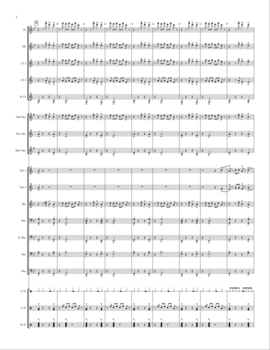 Hip Hop Band 2 - for marching or pep band Pep Band scores gallery preview page 2
