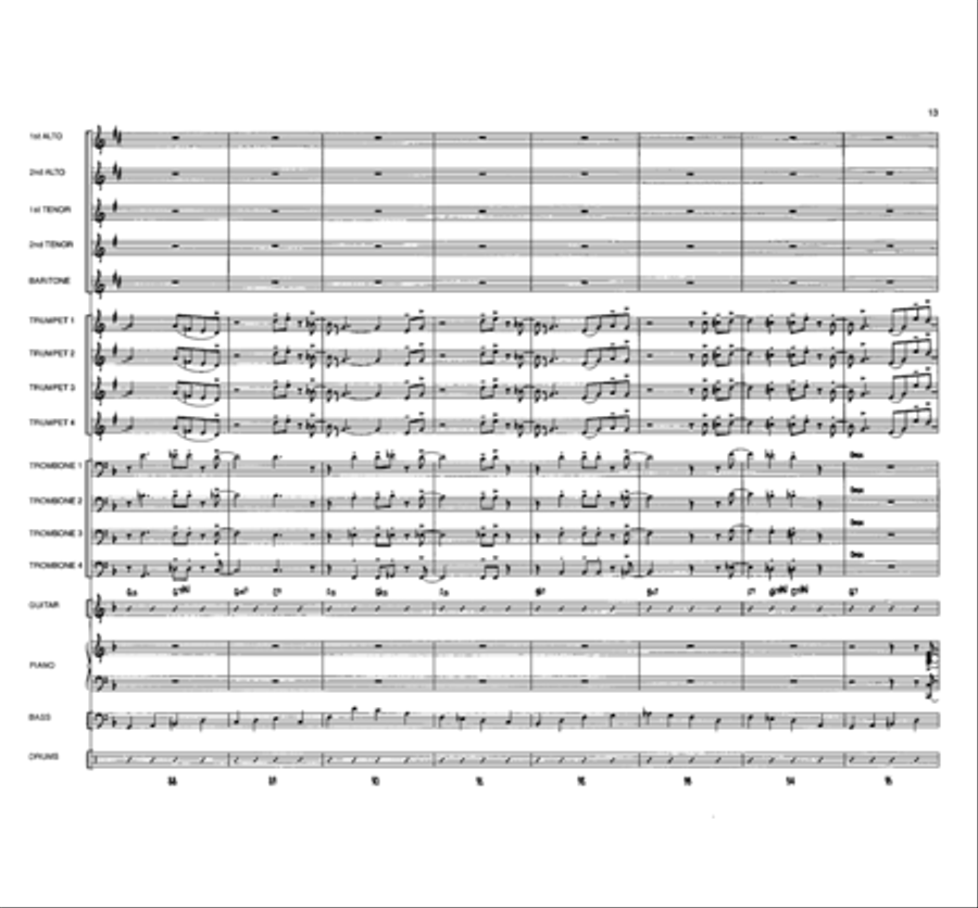 Blues for Buster Blues for Buster Jazz Ensemble scores gallery preview page 13