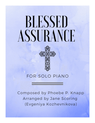 Book cover for Blessed Assurance (Solo piano)