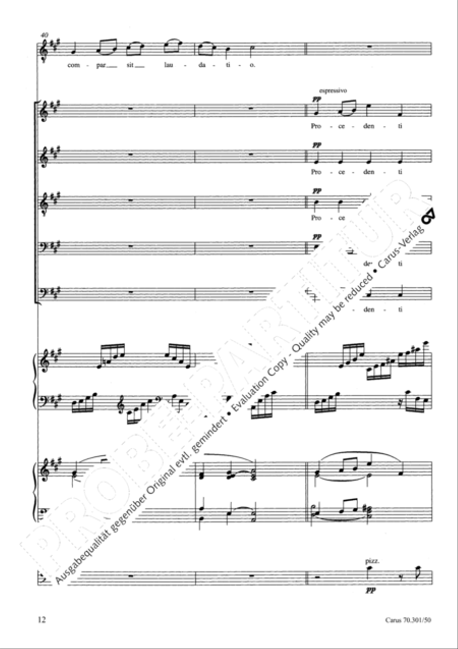 Tantum ergo in A major Choir scores gallery preview page 13