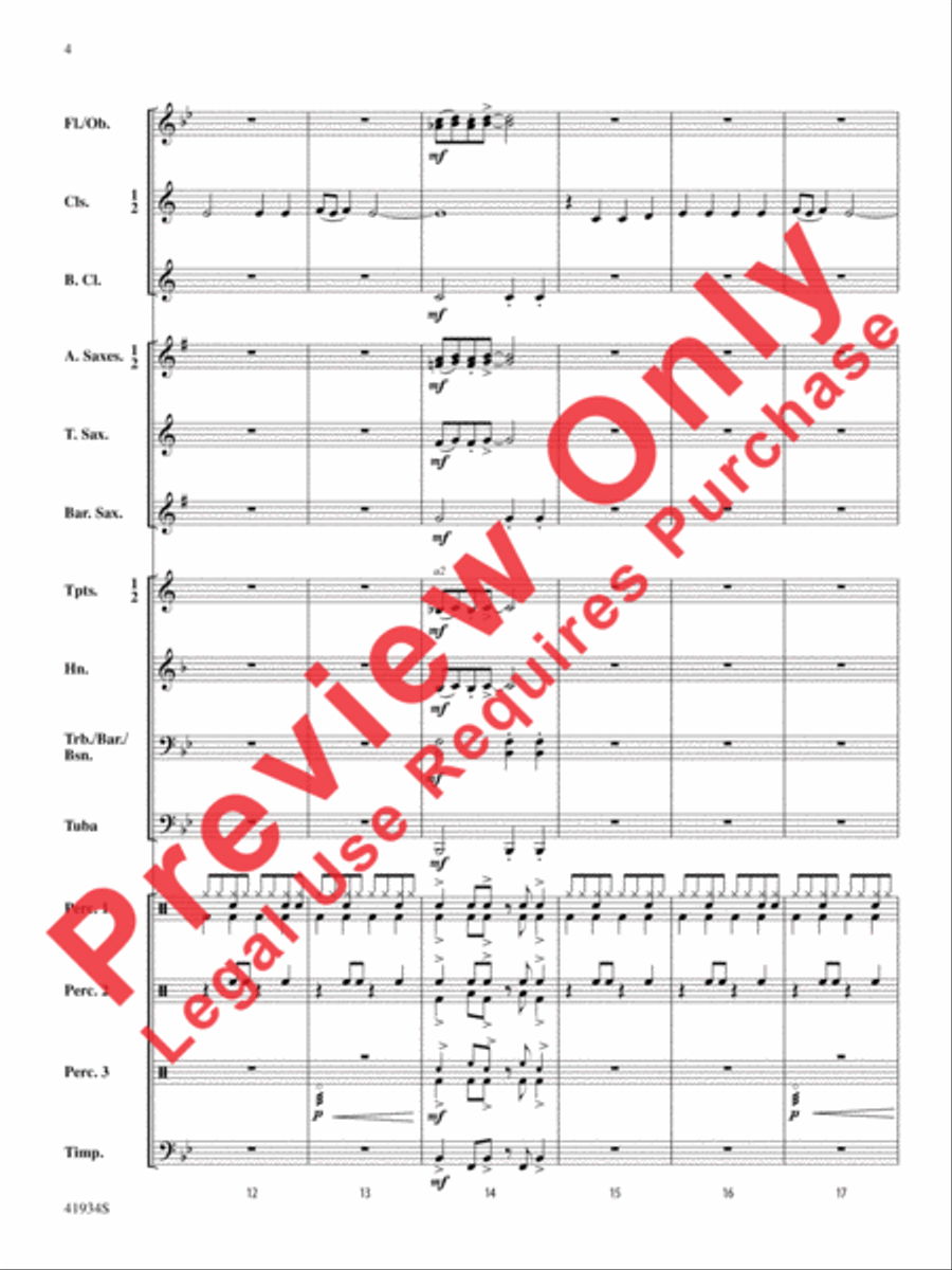 Little Drummer Dudes! Concert Band scores gallery preview page 5