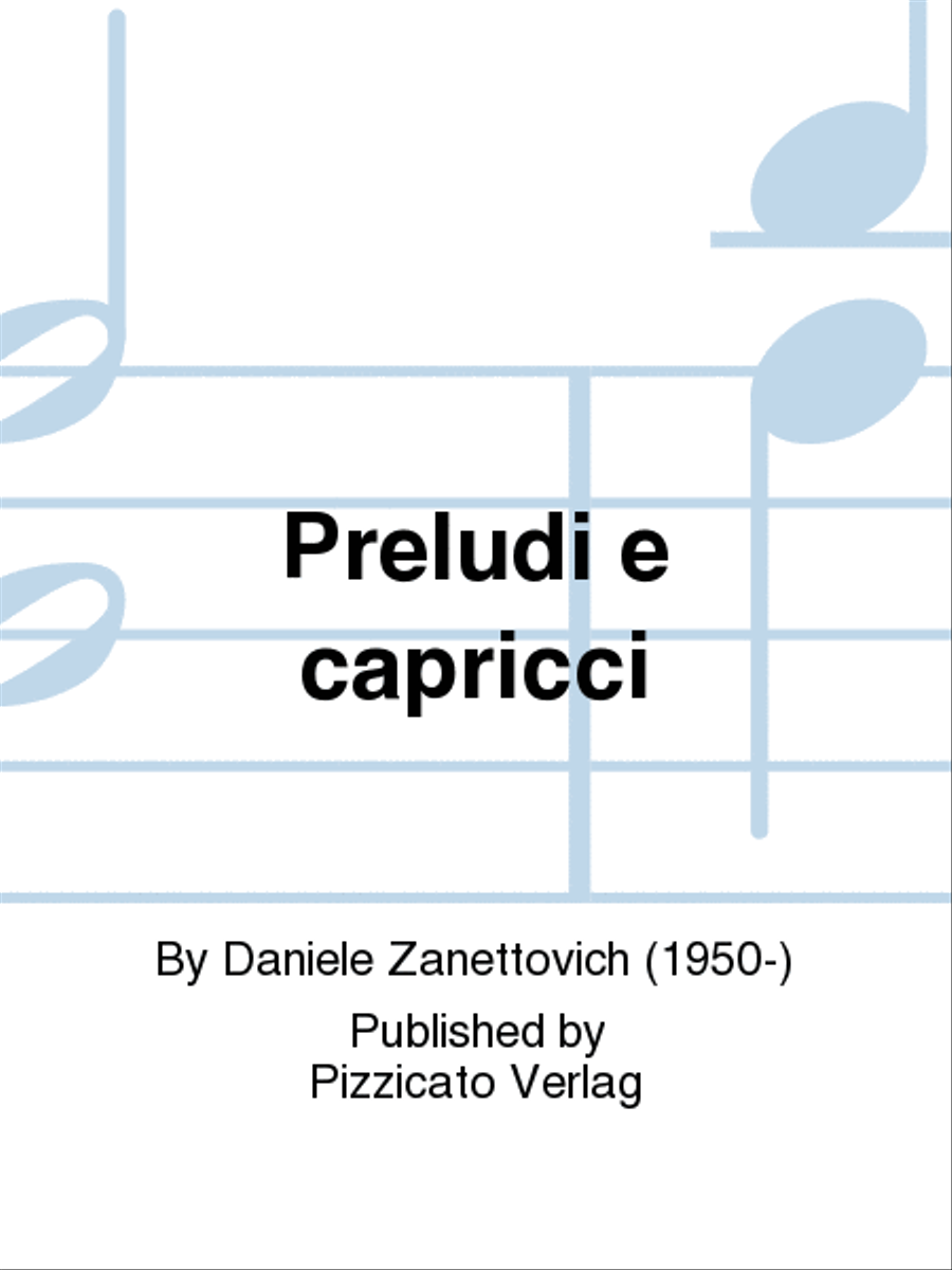 Preludi e capricci Preludi e capricci School and Community scores gallery preview page 1