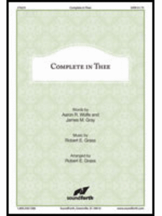 Book cover for Complete in Thee
