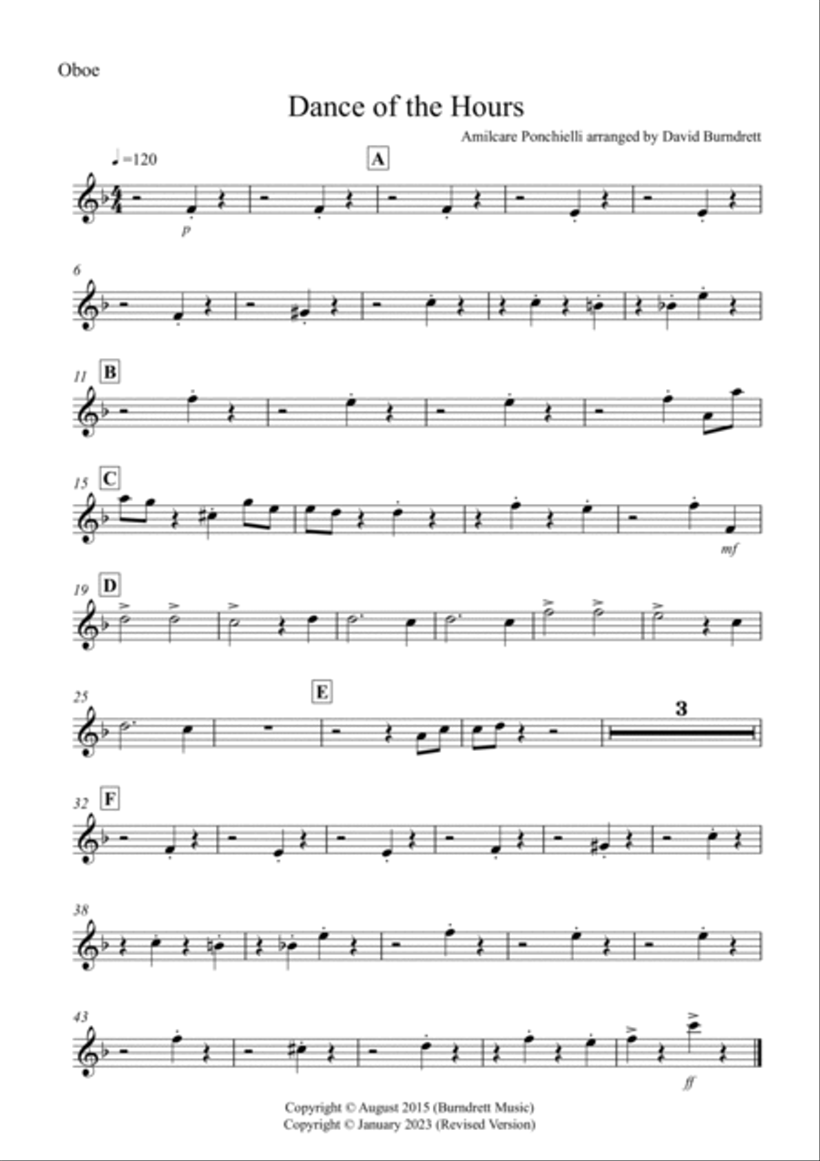 Dance of the Hours for School Wind Band Dance of the Hours for School Wind Band Concert Band scores gallery preview page 5