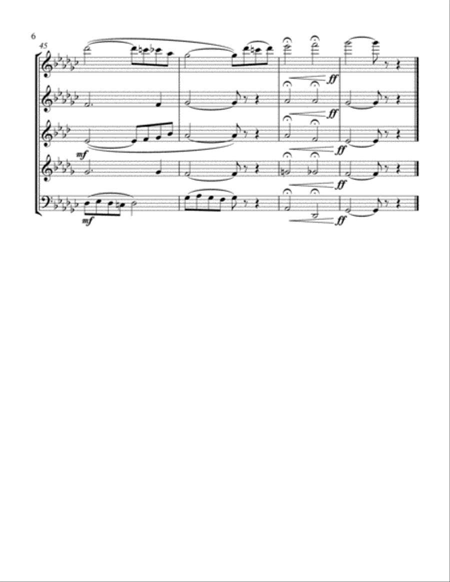A Night in June Woodwind Quintet scores gallery preview page 6