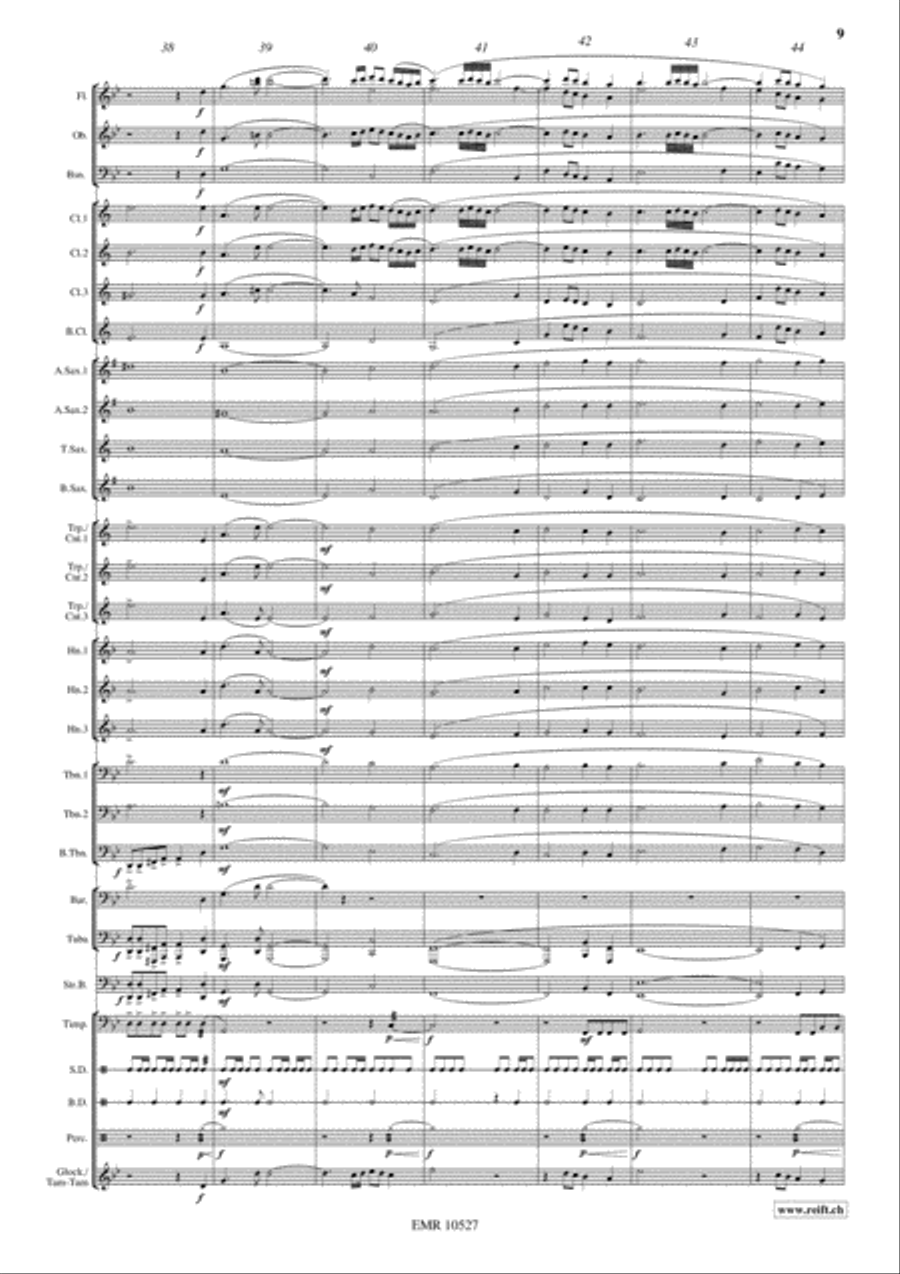 Pyramid Of Cheops Concert Band scores gallery preview page 10