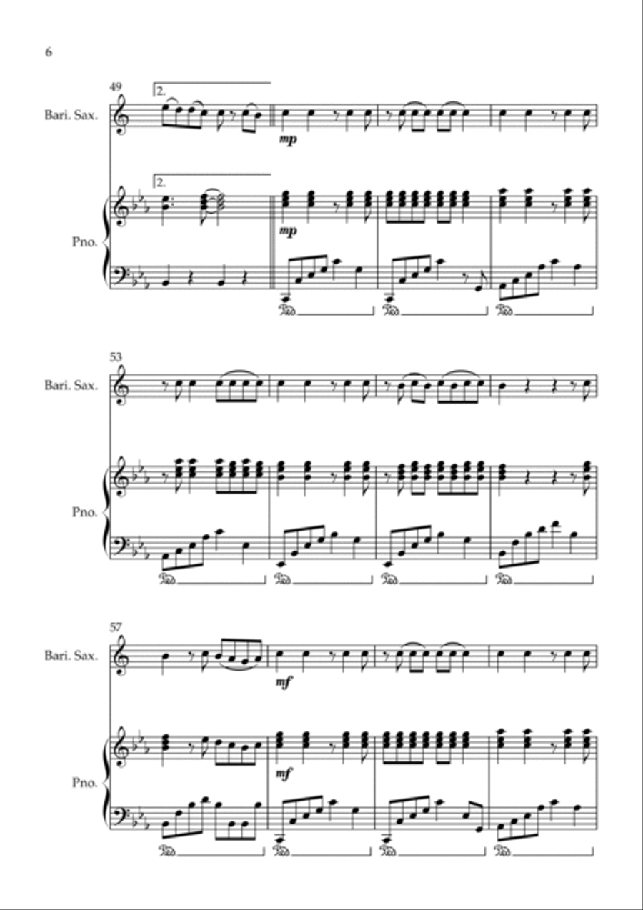 Shivers Baritone Saxophone scores gallery preview page 6