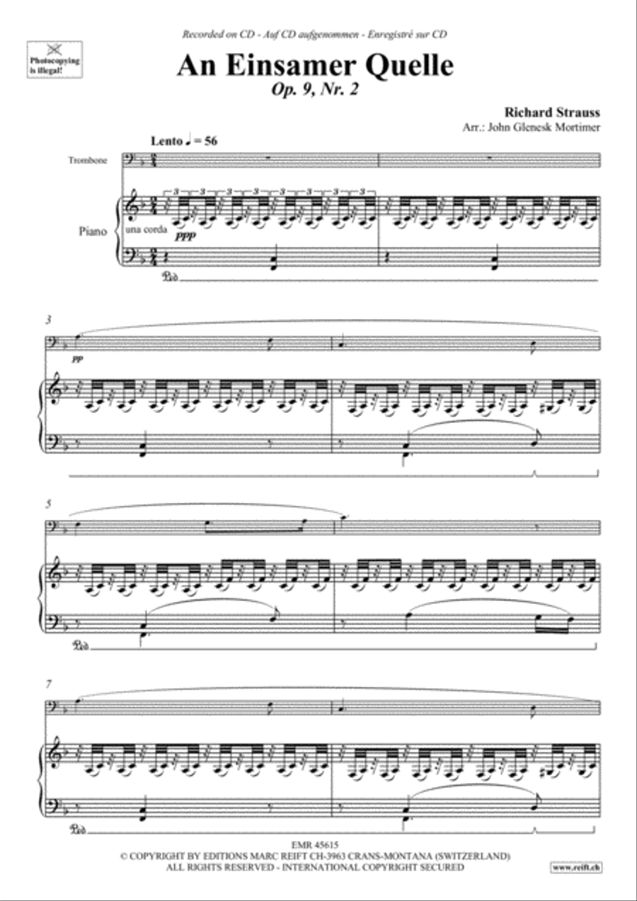 An Einsamer Quelle Piano Accompaniment scores gallery preview page 3