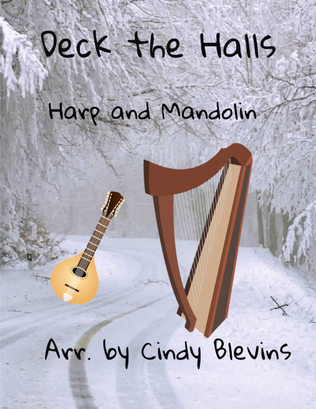 Deck the Halls, for harp and mandolin