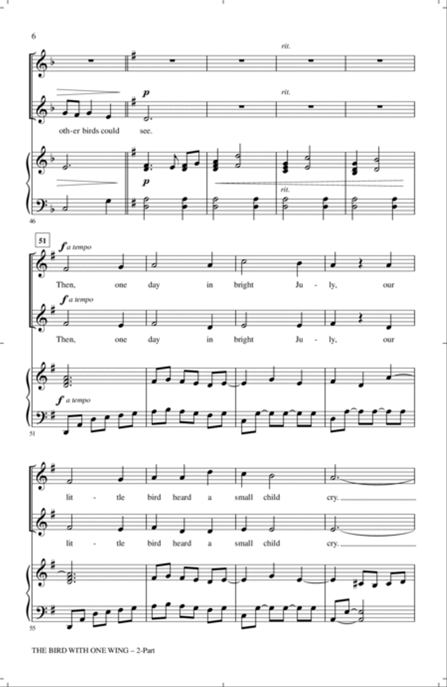 The Bird With One Wing 2-Part scores gallery preview page 4