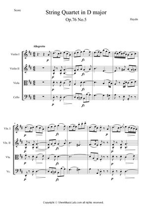 String Quartet in D major Op.76 No.5