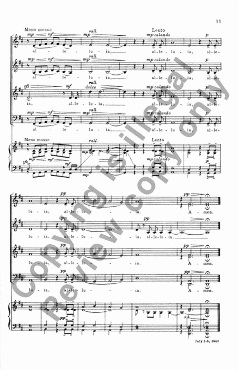 Alleluia Alleluia 4-Part scores gallery preview page 13