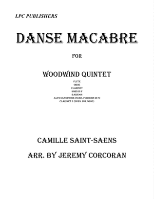 Book cover for Danse Macabre for Woodwind Quintet