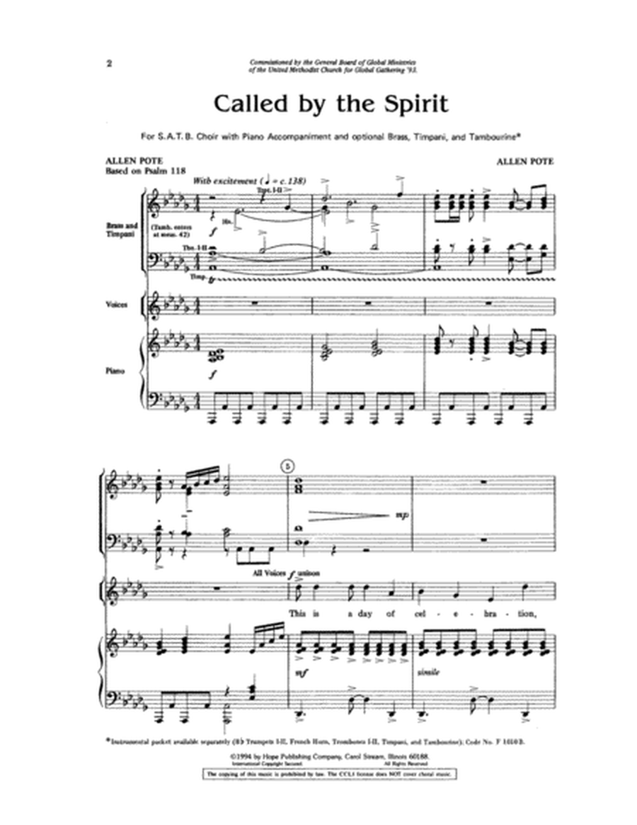 Called by the Spirit image number null