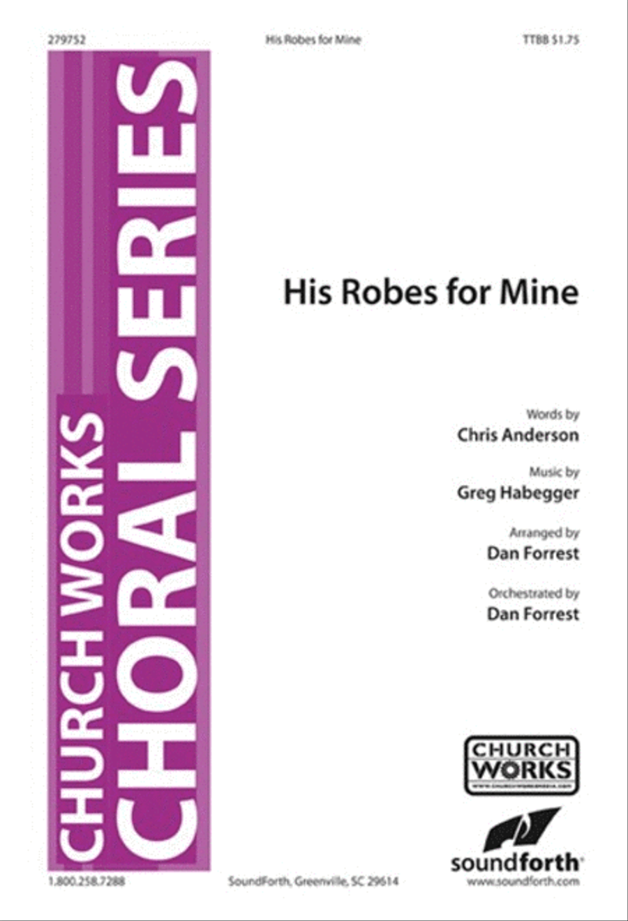 His Robes for Mine TTBB scores gallery preview page 1