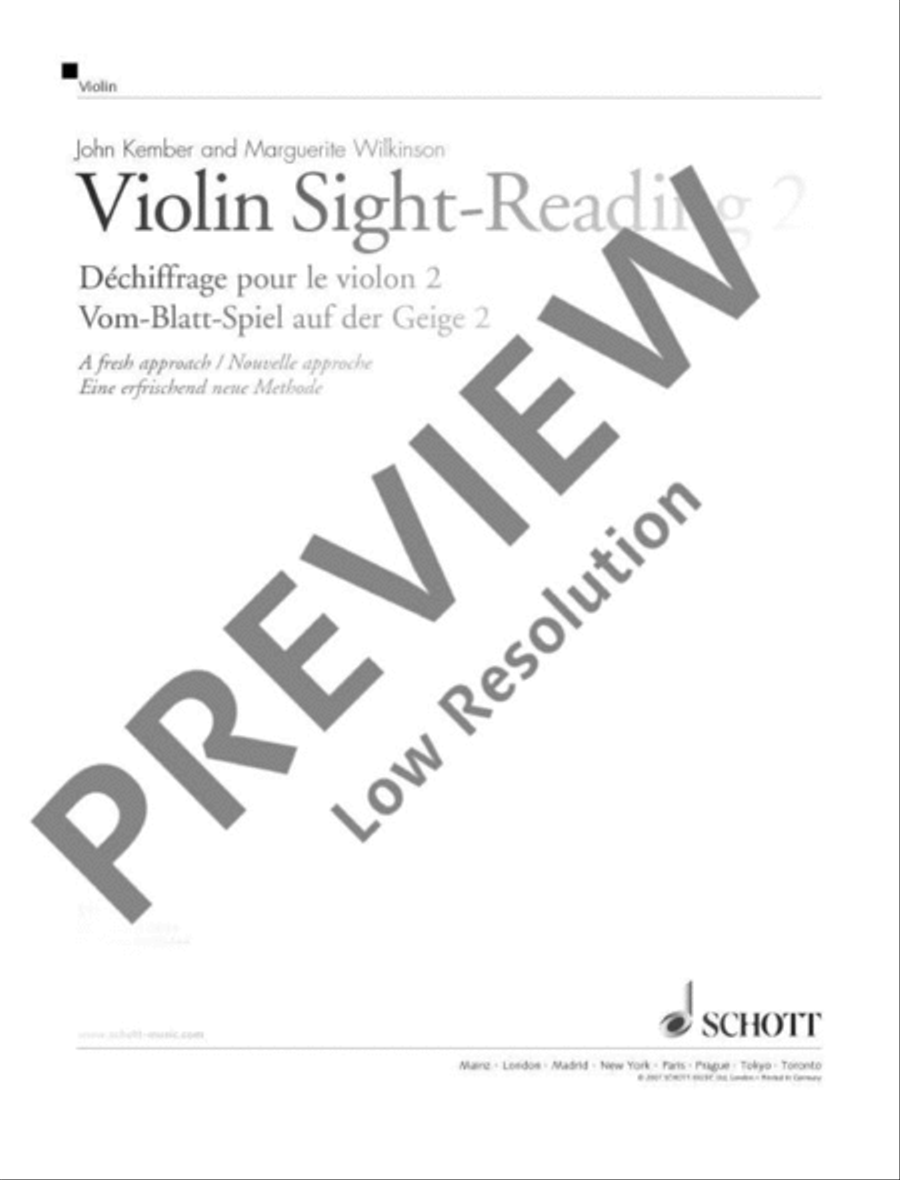 Violin Sight-Reading 2 Violin Solo scores gallery preview page 2