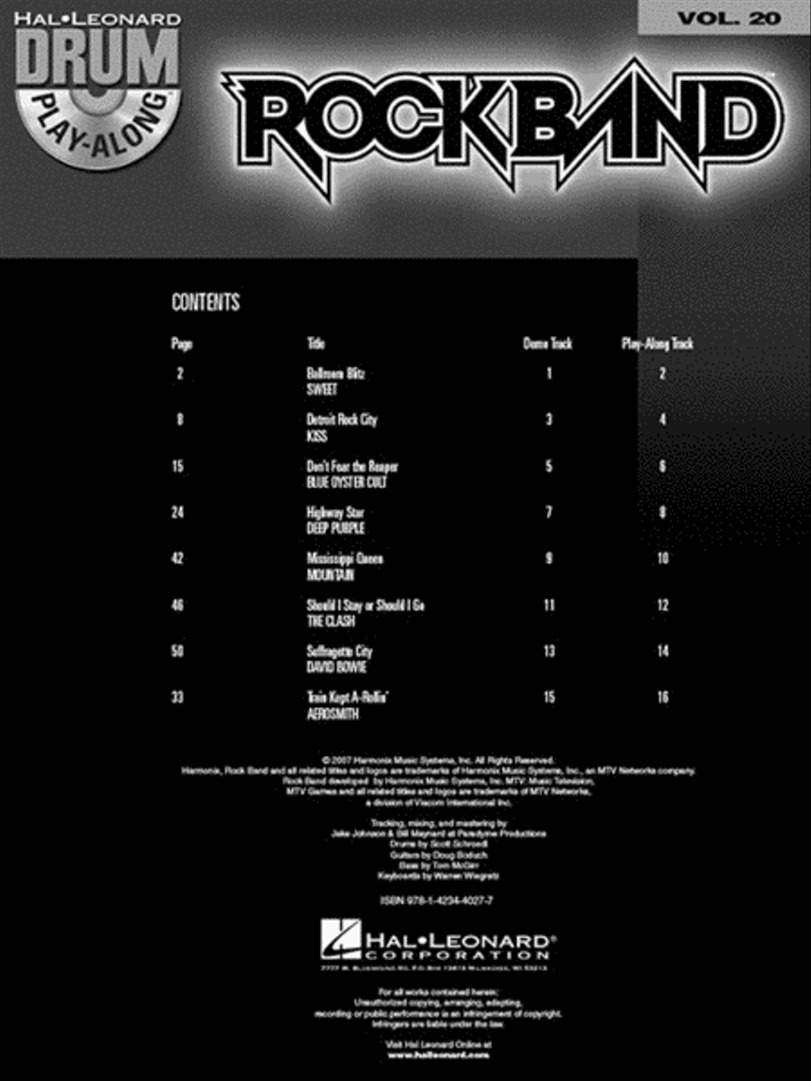 Rock Band Rock Band Drums scores gallery preview page 2