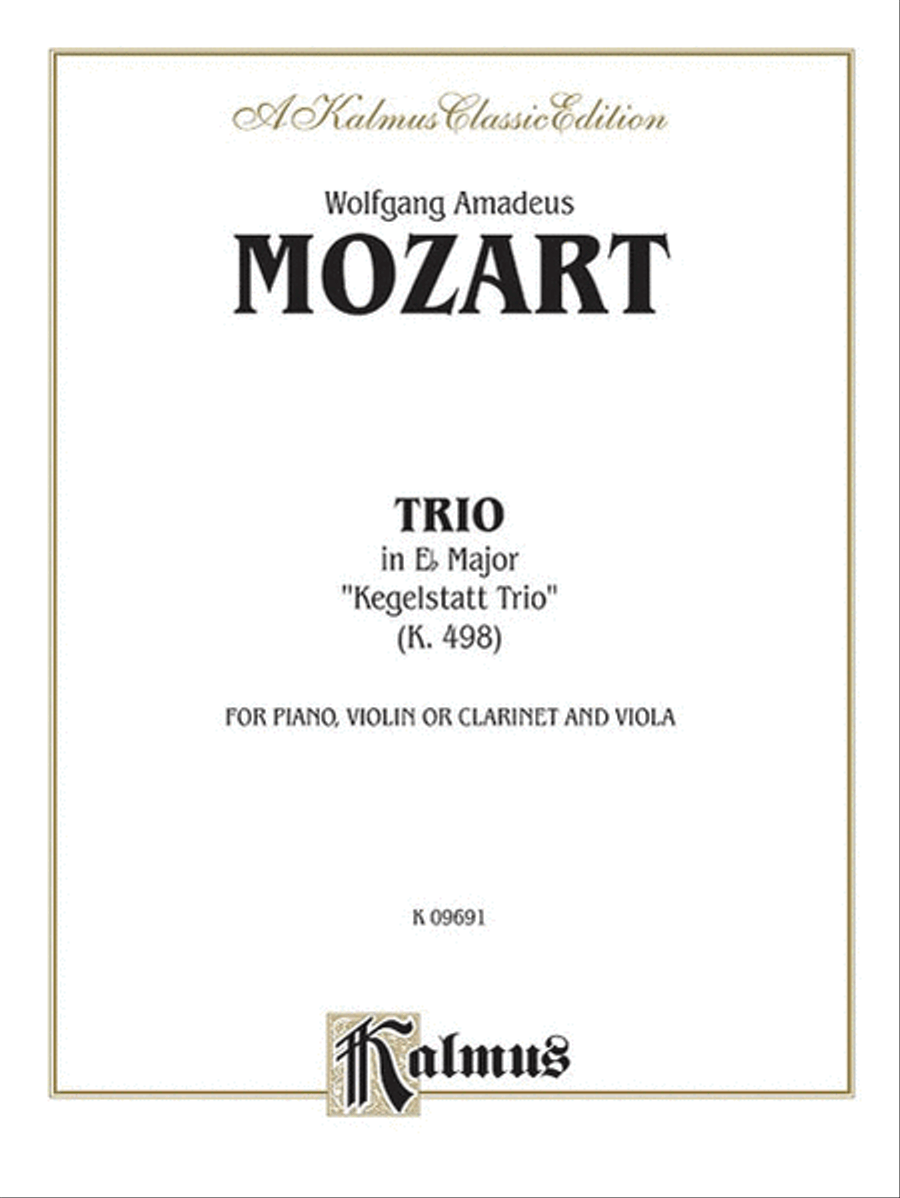 Trio in E-flat, K. 498 Small Ensemble scores gallery preview page 1