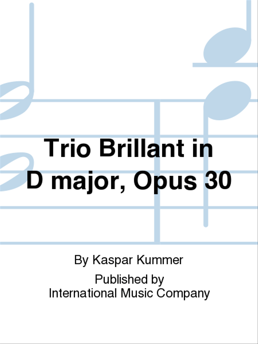 Trio Brillant In D Major, Opus 30 Flute Trio scores gallery preview page 1
