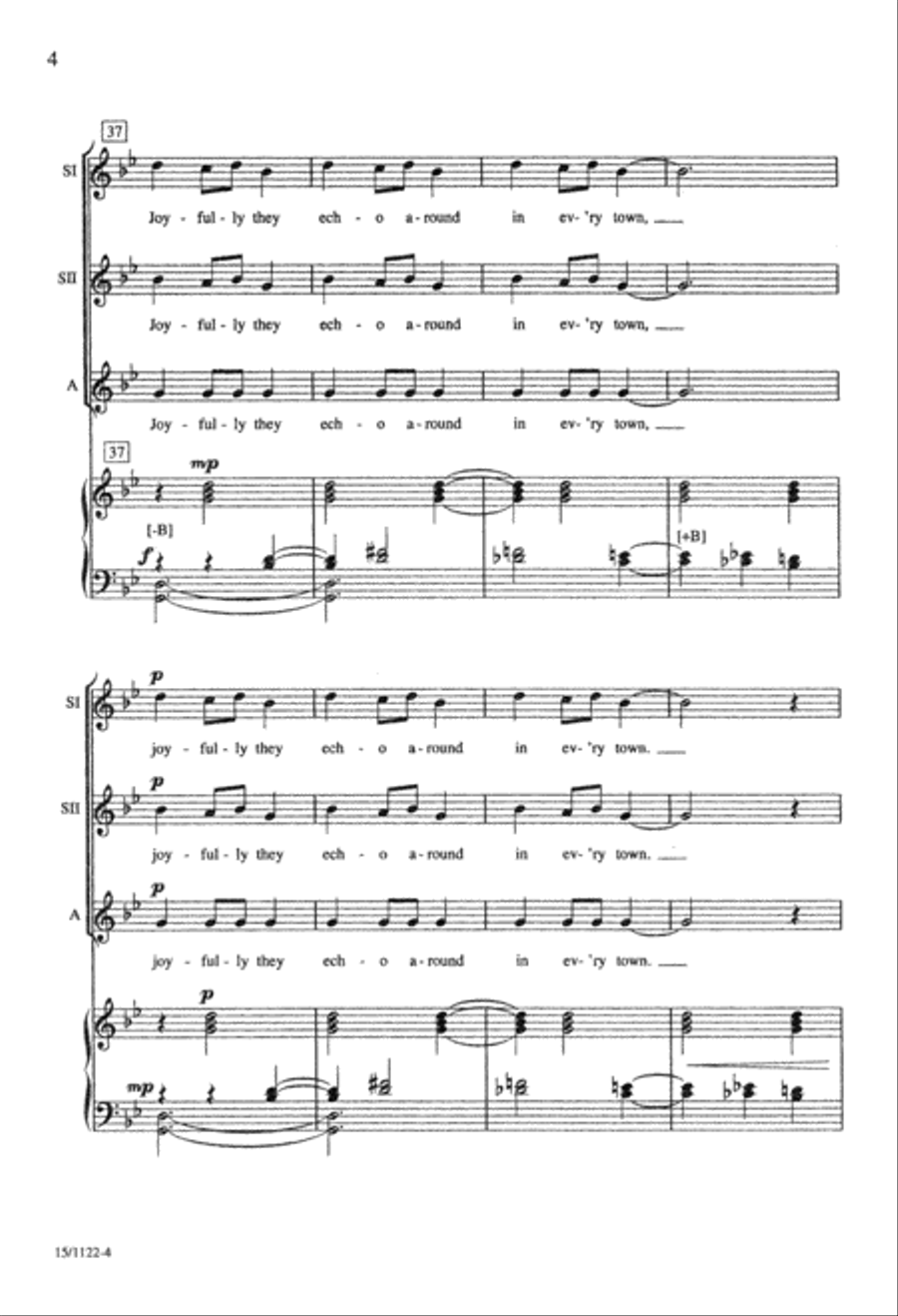 Ukrainian Bell Carol SSA scores gallery preview page 4